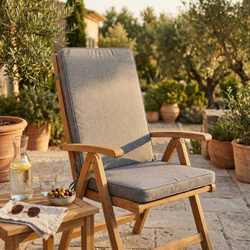 Cuscino sfoderabile in poliestere idrorepellente 40x90 cm medio