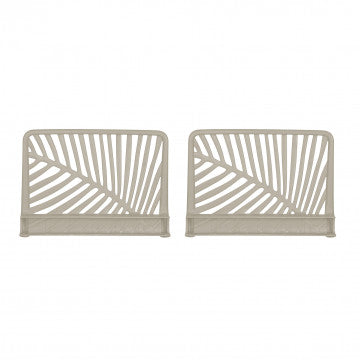 Coppia braccioli salotto in polipropilene - 60x10x44 cm