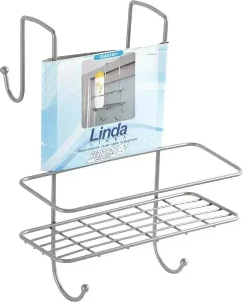 Mensola doccia 1 ripiano antiruggine in acciaio con ganci, ideale per box doccia. Accessorio bagno pratico di Hobby Shop Solution.