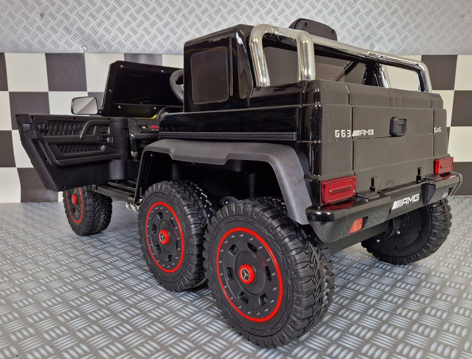 Auto Elettrica per Bambini Mercedes G63 AMG 6×6 12 V – Nero Metallizzato