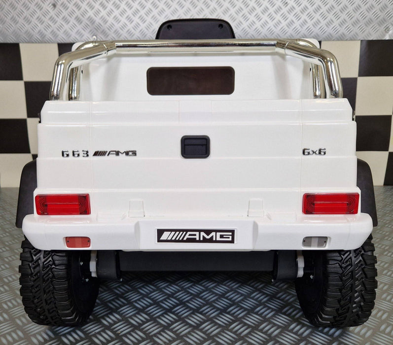 Auto Elettrica per Bambini Mercedes G63 AMG 6×6 12 V – Bianca