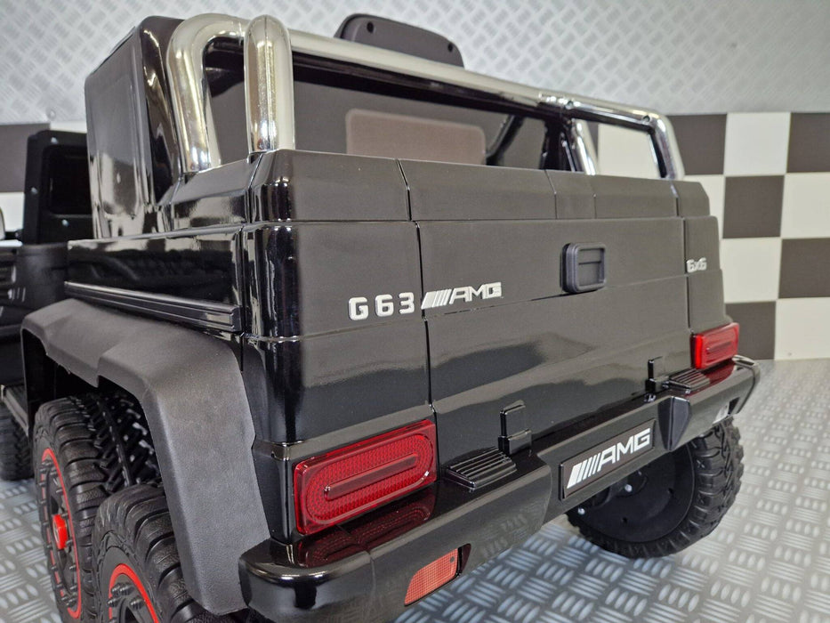 Auto Elettrica per Bambini Mercedes G63 AMG 6×6 12 V – Nero Metallizzato