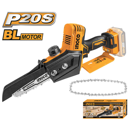 Sega Mini Brushless 20V - Lama da 15cm, Batteria Non Inclusa Elettroseghe INGCO   