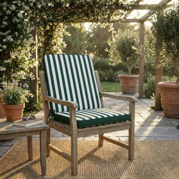 Cuscino in poliestere sfoderabile idrorepellente 95x44 cm spessore 4