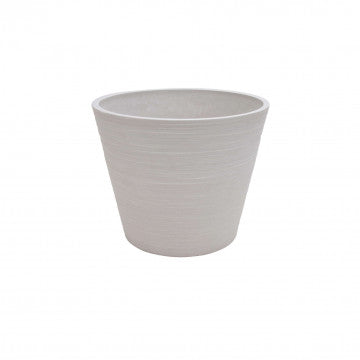 Vaso in fibra sintetica diametro 31 cm altezza 25,4 cm colore bianco