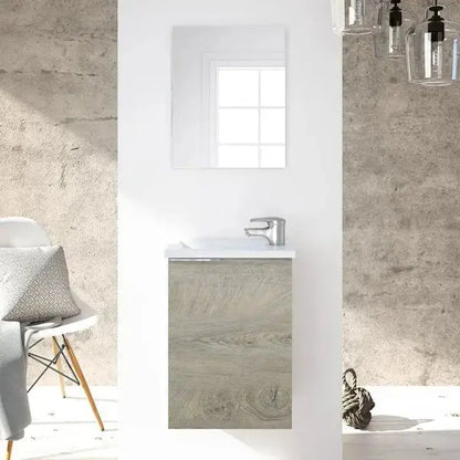 Mobile Bagno Compact Rovere 40X22X58H Set di mobili per bagno FORES   