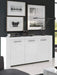 Mobile Soggiorno 3 Ante cm 144x42x80h bianco artik Set di mobili per cucina e sala da pranzo FORES   