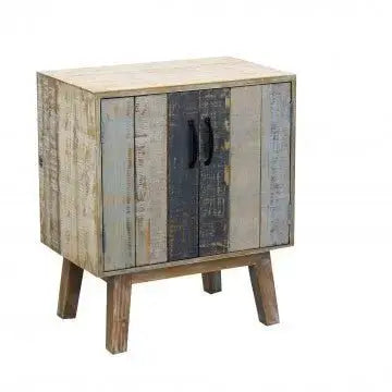 Mobile Terence: Legno Bianco e Naturale, cm 99x39x82 Set di mobili per cucina e sala da pranzo Hobby Shop Solution   