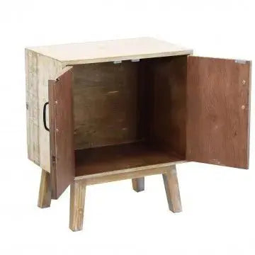 Mobile Terence: Legno Bianco e Naturale, cm 99x39x82 Set di mobili per cucina e sala da pranzo Hobby Shop Solution   
