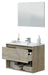 Mobile Bagno Sospeso Rovere Alaska (80x45x59h cm) con 1 Cassetto e Ripiano Set di mobili per bagno FORES   