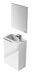 Mobile bagno con lavabo cm.40x22x58h 1anta con sportello laccato bianco Set di mobili per bagno Hobby Shop Solution   