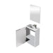 Mobile bagno con lavabo cm.40x22x58h 1anta con sportello laccato bianco Set di mobili per bagno Hobby Shop Solution   