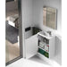 Mobile bagno con lavabo cm.40x22x58h 1anta con sportello laccato bianco Set di mobili per bagno Hobby Shop Solution   