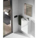 Mobile bagno con lavabo cm.40x22x58h 1anta con sportello laccato bianco Set di mobili per bagno Hobby Shop Solution   