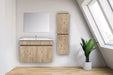 Mobile bagno cortina 80x45 2 ante rovere completo lavello e specchio Set di mobili per bagno Hobby Shop Solution   