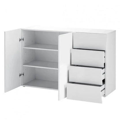 Mobile moderno multiuso con 2 ante e 4 cassetti: ARCO Mobili Italy Web forniture   