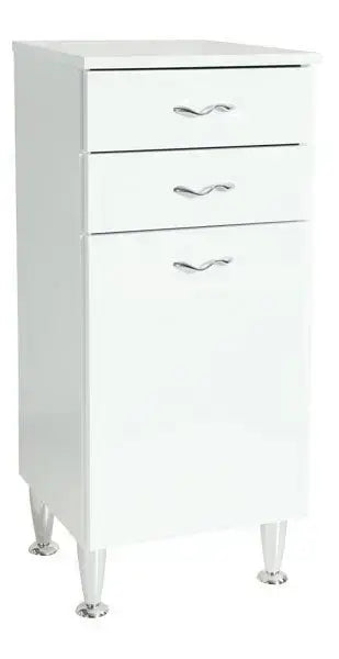 Mobile multiuso 2cassetti+1anta 35x34x84h bianco Cassettiere Store   