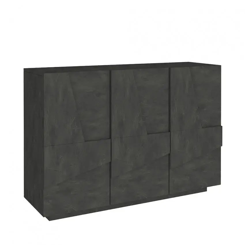 Mobile Multiuso PING - Moderno Armadio con 3 Ante Battenti in Ardesia Mobili Italy Web forniture   