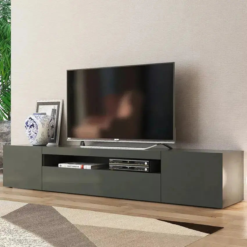 Mobile Porta TV Daiquiri Anthracite L - Dimensioni 200x40x36 cm Porta tv Italy Web forniture   
