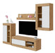 Mobile soggiorno TV modulare Rovere Nodi-Bianco Artik Mobili TV Hobby Shop Solution   