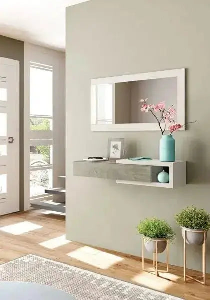 Mobile sospeso con specchio rovere alaska Set di mobili per cucina e sala da pranzo FORES   