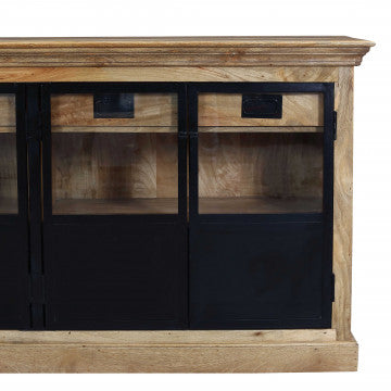 Mobile in legno di mango con 2 ante, dimensioni 180x45x90 cm