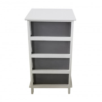 Mobiletto in legno con 4 cassetti 37x28x73 cm peso 5,2 kg
