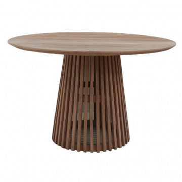 Tavolo rotondo in teak diametro 120 cm, altezza 75 cm, peso 34 kg