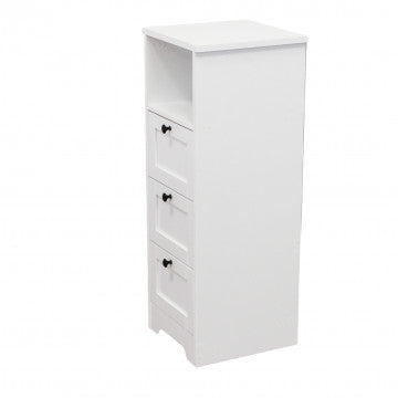 Mobiletto in legno bianco con dimensioni 81,5 x 30 x 30 cm