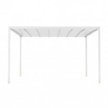 Pergola retrattile motorizzata 3x4 in alluminio e PVC con illuminazione LED