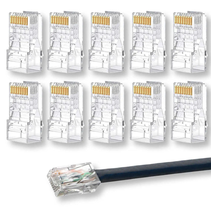 Connettori RJ45 modulari non schermati (10 pz.)