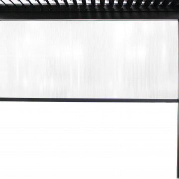 Laterale manuale pergola bioclimatica PVC antracite bianco 270x238 cm