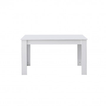 Tavolo allungabile in melamina bianca 140/190 x 90 cm