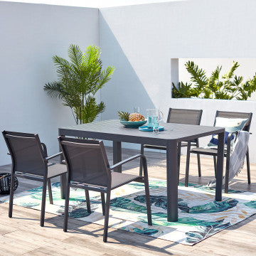 Tavolo allungabile in alluminio verniciato 100/150 x 150 cm