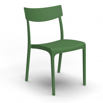 Sedia monoblocco in polipropilene e fibra di vetro 46x54x80 cm