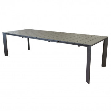 Tavolo alluminio verniciato 165/215 x 85 cm, altezza 75,5 cm