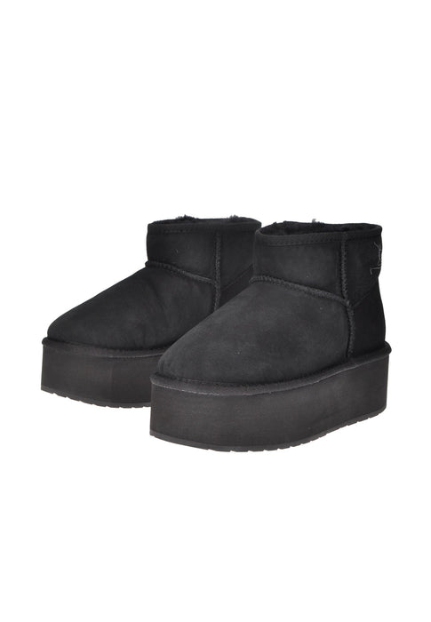 Stivali EMU Australia W13082 con Pianta Larga, Fodera in Montone e Sottopiede Imbottito, Suola Gomma Alta 5 cm