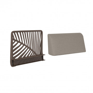 Schienale per salotto in polipropilene con cuscino integrato 70x21x43cm