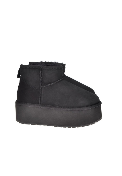 Stivali EMU AUSTRALIA Stringer Micro Flatform Montone Interno Suola Gomma Para Alta 6 cm