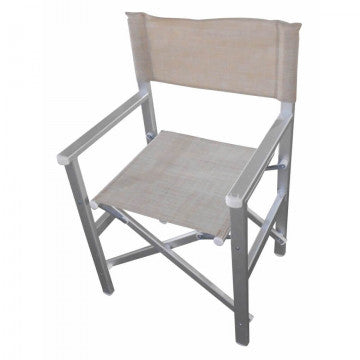 Sedia Pieghevole Regista Textilene Tortora 55x46x88h cm