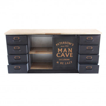 Mobile legno e acciaio dimensioni 164,5x40x74,5 cm peso 30 kg