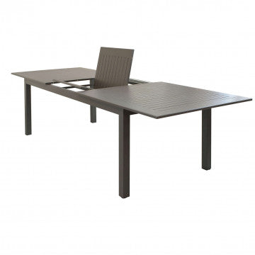 Tavolo allungabile in alluminio verniciato 220/280 x 100 cm