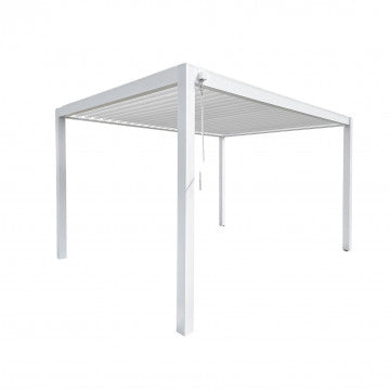 Pergola bioclimatica 3x3 in alluminio con lamelle orientabili