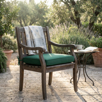 Cuscino seduta sfoderabile idrorepellente poliestere 39x39x4 cm