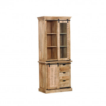 Mobile in legno di mango con 3 ante - 85x50x210 cm