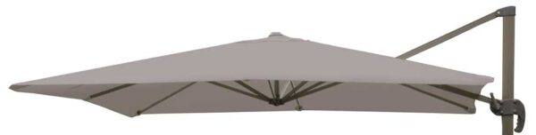 Ombrellone a Braccio Deluxe 4x4 m – Struttura in Alluminio Rotante, Telo 250g Tortora