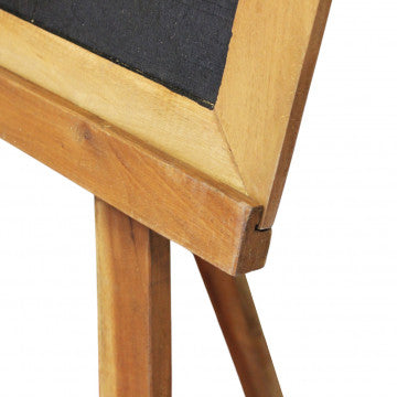 Lavagna in legno di mogano 50x10 cm con altezza regolabile 118-125 cm