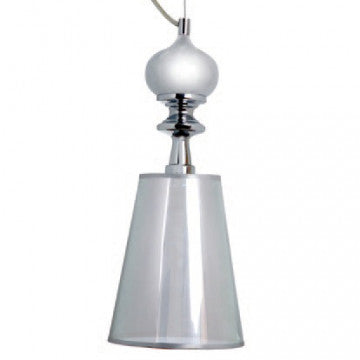 Lampada a soffitto in metallo grigio chiaro, dimensioni 16x16x45 cm