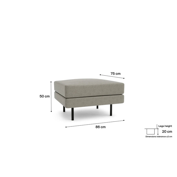 Pouf CHELSEA - Taupe