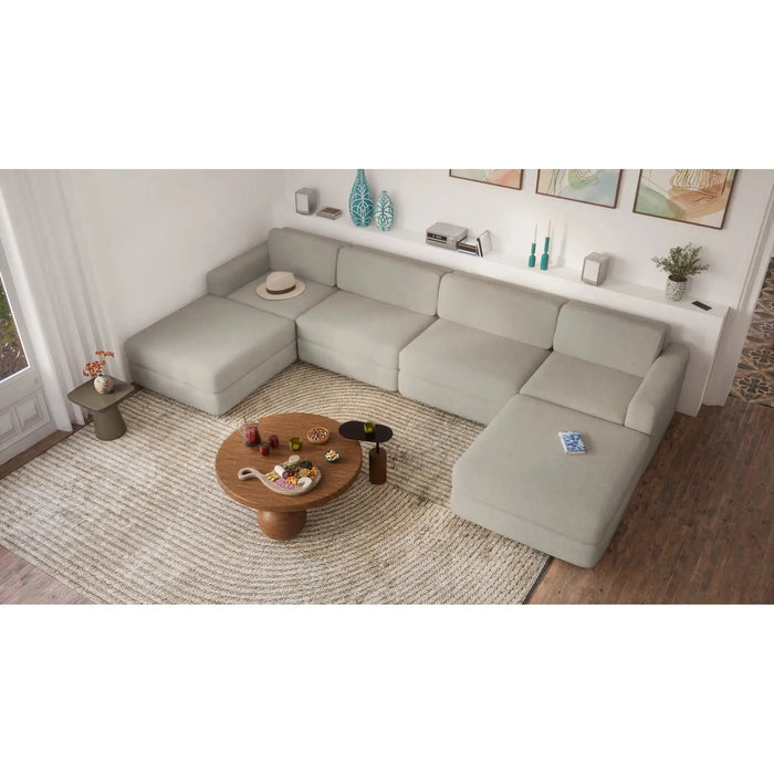 Modulo Pouf Grande GRACIA - Beige Grigio
